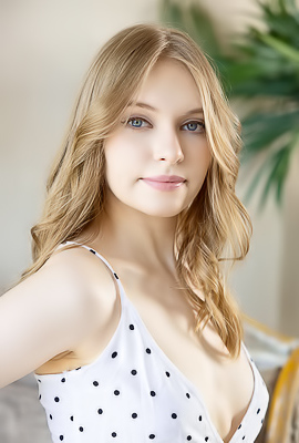 Sonya Elf Blue-eyed Beauty Fondles Her Perky Breasts Amorously