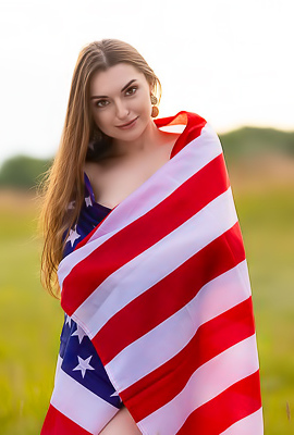 >Monika May Sultry Beauty Fondles Her Perfect Breasts Playfully