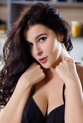 Pandora Red Sliding Her Panties Down Over Her Firm Round Ass