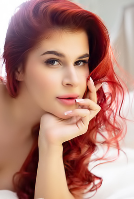 Pandora Red Starts To Stroke Her Shaved Pussy