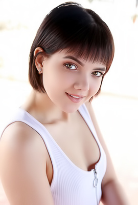 Chanel Fenn In A Tight Bodysuit That Accentuates Her Slender Body And Long Legs