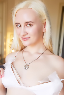 Daruma Rai Showcased In Frilly White Lingerie With A Naughty Secret