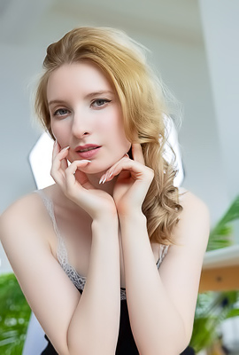 Azzura Relaxing In Her Home Office