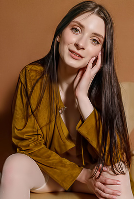 Marion Summers Wearing Nothing But Sheer Stockings And High Heels