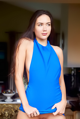 Vixi Rafi Naked Except For The High Heels That Accentuate Her Lovely Long Legs