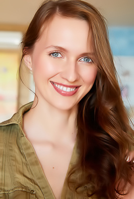 >Stacy Cruz Her Long Brunette Hair Cascading Over Her Shoulders