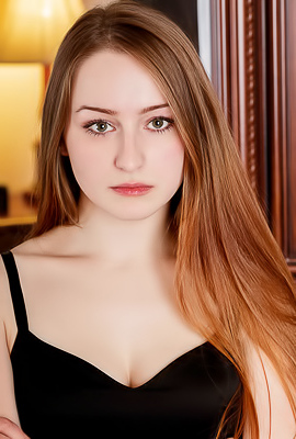 >Evelin Her Soft Breasts Bare And Her Mesmerizing Blue Eyes Shining Seductively