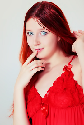 >Alice Runs Her Fingers Over Silk, Teasing Her Wet Slit