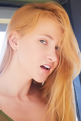 >Ivy Rein giggles, fluttering eyelashes in playful tease today