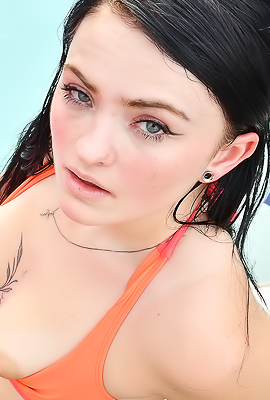 Sliding Bask in Pussy Pleasure Drenched in Sun-Lit Water________