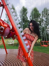 Sally Hunter Strips And Plays With Pussy Outdoors photo 05